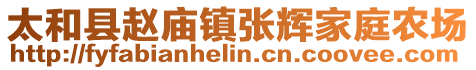 太和縣趙廟鎮(zhèn)張輝家庭農(nóng)場(chǎng)