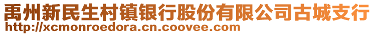 禹州新民生村鎮(zhèn)銀行股份有限公司古城支行