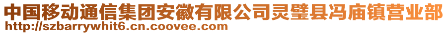 中國移動(dòng)通信集團(tuán)安徽有限公司靈璧縣馮廟鎮(zhèn)營業(yè)部