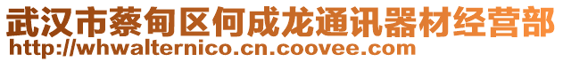 武漢市蔡甸區(qū)何成龍通訊器材經(jīng)營(yíng)部