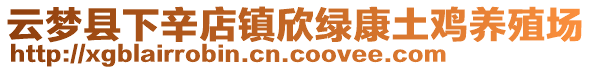 云梦县下辛店镇欣绿康土鸡养殖场