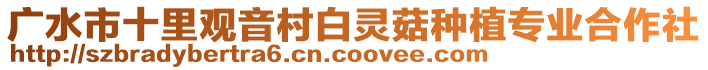 廣水市十里觀音村白靈菇種植專業(yè)合作社