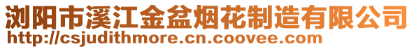 瀏陽市溪江金盆煙花制造有限公司