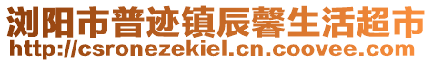 瀏陽市普跡鎮辰馨生活超市