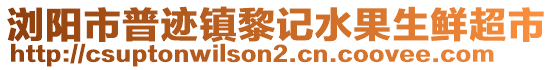 瀏陽市普跡鎮(zhèn)黎記水果生鮮超市