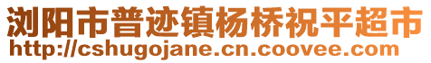 瀏陽市普跡鎮(zhèn)楊橋祝平超市