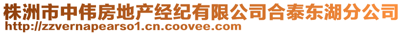 株洲市中偉房地產(chǎn)經(jīng)紀(jì)有限公司合泰東湖分公司