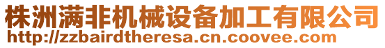 株洲滿非機(jī)械設(shè)備加工有限公司