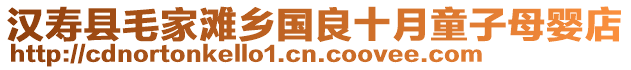 漢壽縣毛家灘鄉(xiāng)國(guó)良十月童子母嬰店