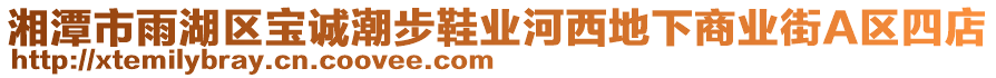 湘潭市雨湖區(qū)寶誠(chéng)潮步鞋業(yè)河西地下商業(yè)街A區(qū)四店