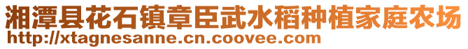 湘潭縣花石鎮(zhèn)章臣武水稻種植家庭農(nóng)場