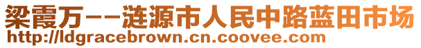 梁霞万--涟源市人民中路蓝田市场