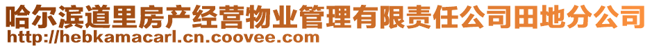 哈爾濱道里房產(chǎn)經(jīng)營(yíng)物業(yè)管理有限責(zé)任公司田地分公司