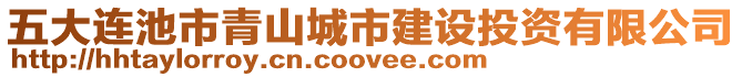 五大連池市青山城市建設(shè)投資有限公司