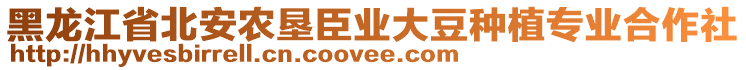 黑龍江省北安農(nóng)墾臣業(yè)大豆種植專業(yè)合作社