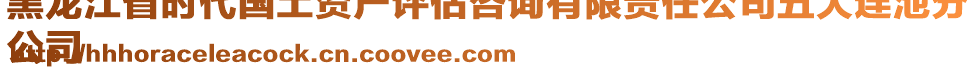 黑龍江省時(shí)代國(guó)土資產(chǎn)評(píng)估咨詢有限責(zé)任公司五大連池分
公司