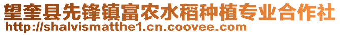 望奎縣先鋒鎮(zhèn)富農(nóng)水稻種植專業(yè)合作社