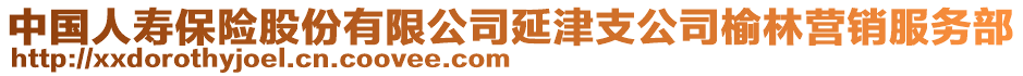 中国人寿保险股份有限公司延津支公司榆林营销服务部