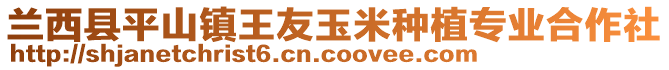 蘭西縣平山鎮王友玉米種植專業合作社
