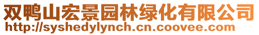 雙鴨山宏景園林綠化有限公司