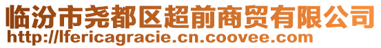 臨汾市堯都區(qū)超前商貿(mào)有限公司