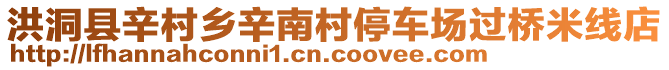 洪洞縣辛村鄉(xiāng)辛南村停車場過橋米線店