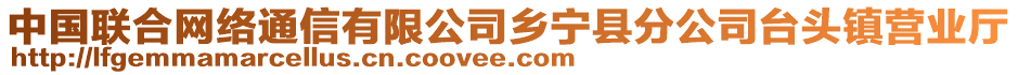 中國(guó)聯(lián)合網(wǎng)絡(luò)通信有限公司鄉(xiāng)寧縣分公司臺(tái)頭鎮(zhèn)營(yíng)業(yè)廳