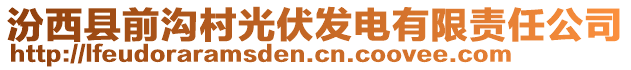 汾西县前沟村光伏发电有限责任公司