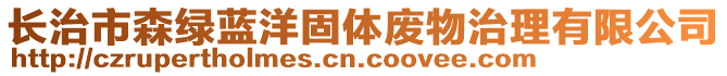 長治市森綠藍(lán)洋固體廢物治理有限公司