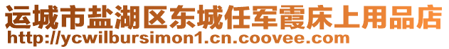 運(yùn)城市鹽湖區(qū)東城任軍霞床上用品店