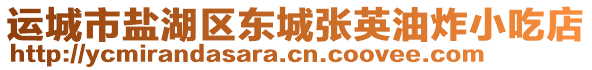 運城市鹽湖區(qū)東城張英油炸小吃店