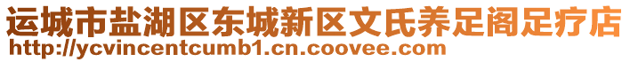 運城市鹽湖區(qū)東城新區(qū)文氏養(yǎng)足閣足療店