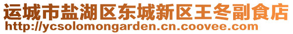 運(yùn)城市鹽湖區(qū)東城新區(qū)王冬副食店