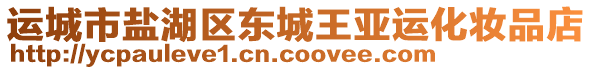 運城市鹽湖區(qū)東城王亞運化妝品店