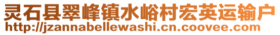 靈石縣翠峰鎮(zhèn)水峪村宏英運(yùn)輸戶(hù)