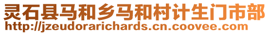 靈石縣馬和鄉(xiāng)馬和村計生門市部