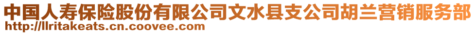 中國(guó)人壽保險(xiǎn)股份有限公司文水縣支公司胡蘭營(yíng)銷(xiāo)服務(wù)部