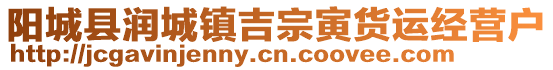 陽(yáng)城縣潤(rùn)城鎮(zhèn)吉宗寅貨運(yùn)經(jīng)營(yíng)戶