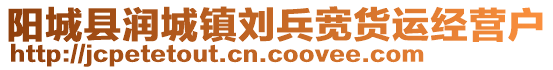 陽城縣潤城鎮(zhèn)劉兵寬貨運(yùn)經(jīng)營戶