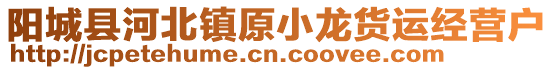 阳城县河北镇原小龙货运经营户