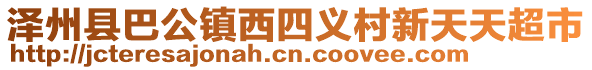 澤州縣巴公鎮(zhèn)西四義村新天天超市