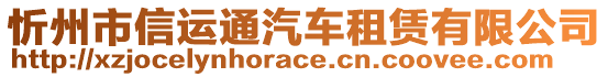 忻州市信運通汽車租賃有限公司