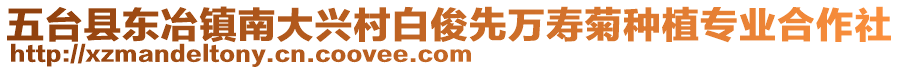 五臺(tái)縣東冶鎮(zhèn)南大興村白俊先萬(wàn)壽菊種植專業(yè)合作社