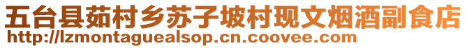 五臺縣茹村鄉(xiāng)蘇子坡村現(xiàn)文煙酒副食店