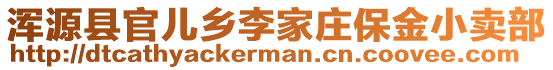 渾源縣官兒鄉(xiāng)李家莊保金小賣部