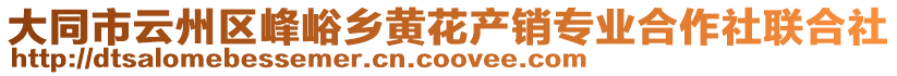 大同市云州區(qū)峰峪鄉(xiāng)黃花產(chǎn)銷(xiāo)專(zhuān)業(yè)合作社聯(lián)合社