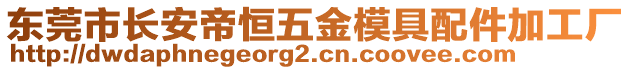東莞市長安帝恒五金模具配件加工廠