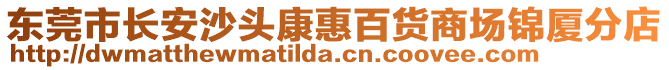 東莞市長安沙頭康惠百貨商場錦廈分店