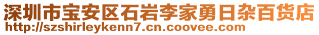 深圳市宝安区石岩李家勇日杂百货店