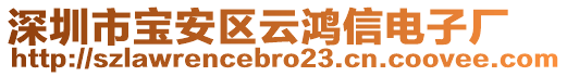 深圳市寶安區(qū)云鴻信電子廠